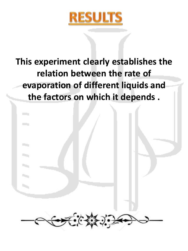 Chemistry project Class 12th ( Rate of evaporation of different liqui…