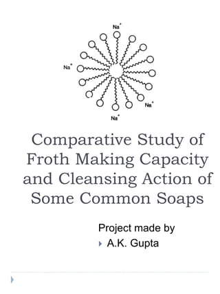 Froth Making Using Soap Chemistry project Foaming capacity of soaps | PPTX
