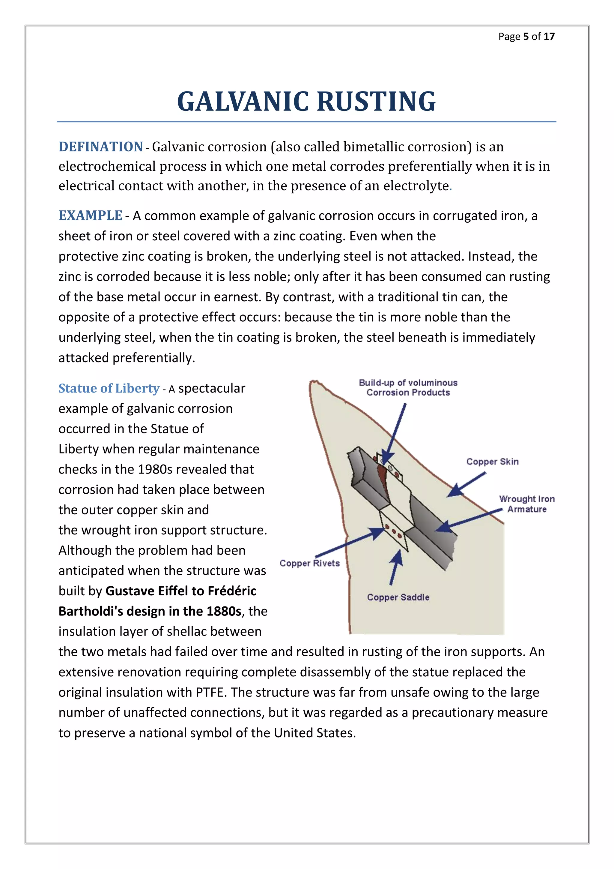 12th CHEMISTRY PROJECT - RUSTING OF IRON | PDF