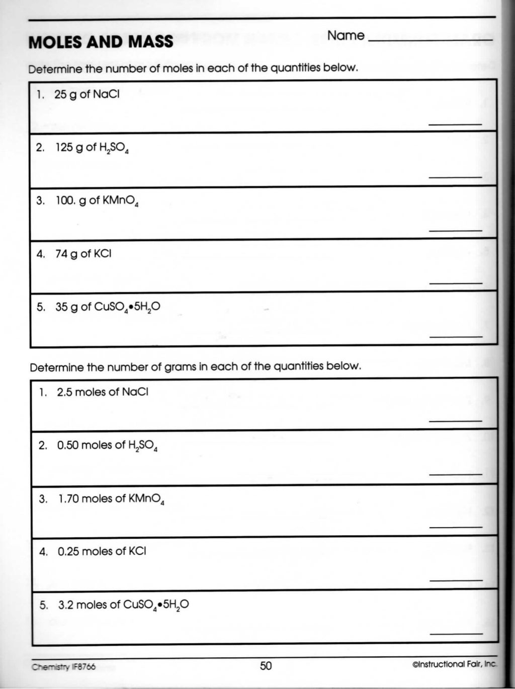 Chemistry stoichiometry