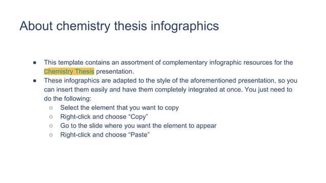 chemistry thesis example