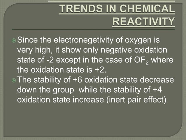 CHEMISTRY OF OXYGEN FAMILY | PPTX