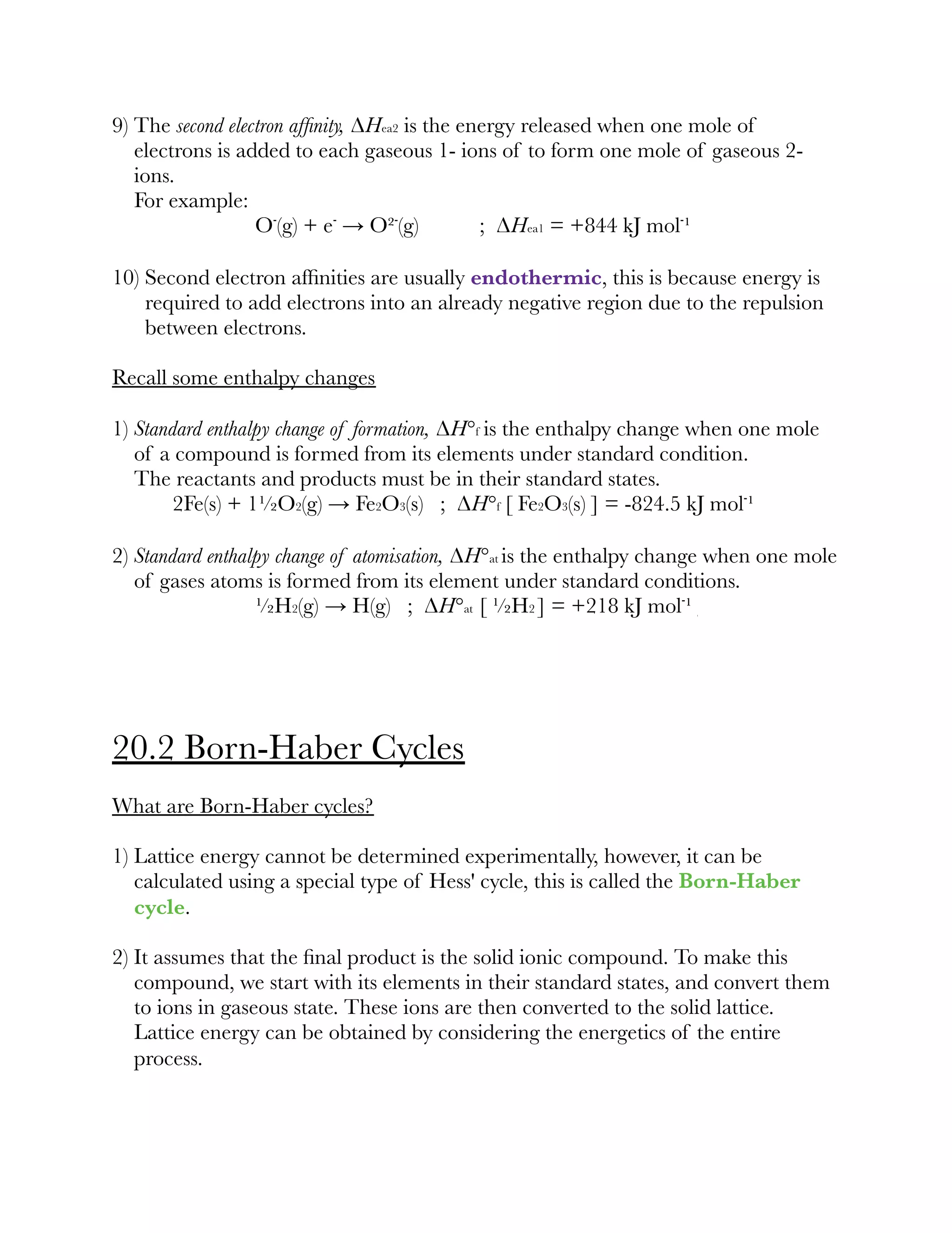 Chemistry zimsec chapter 20 lattice energy | PDF