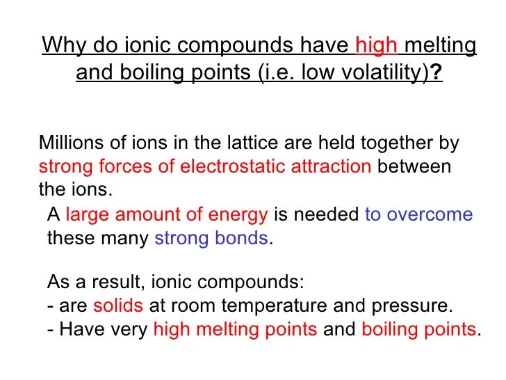 ionic chem melting compounds boiling matters ch6