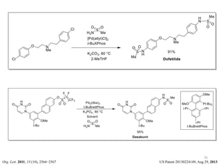 31
Org. Lett. 2011, 13 (10), 2564−2567 US Patent 20130224149, Aug 29, 2013
 