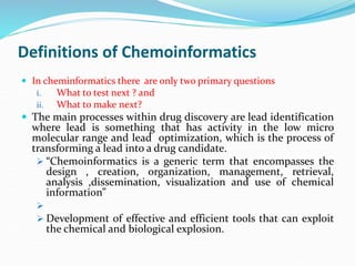 Chemoinformatics.ppt