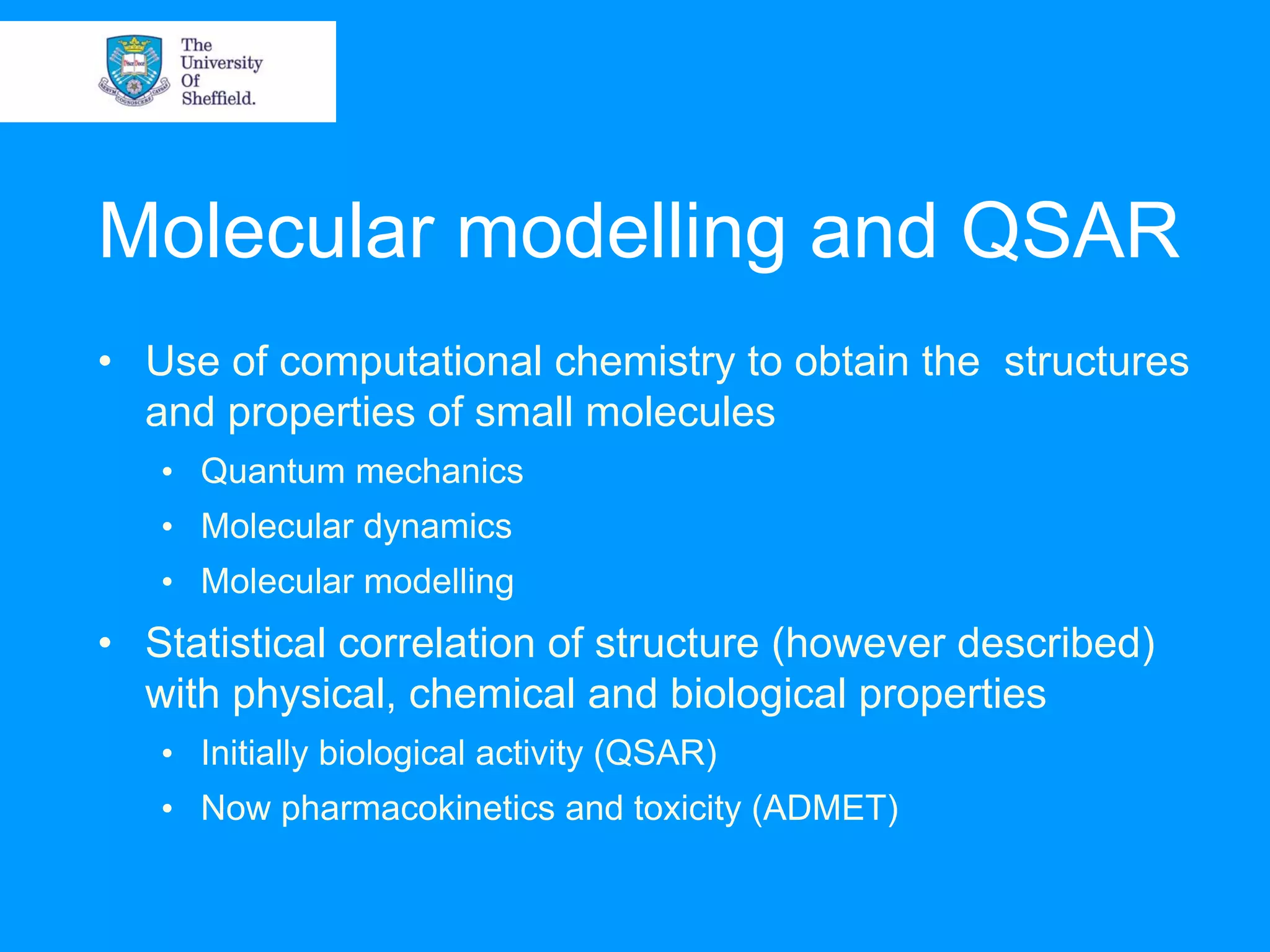 Chemoinformatics and information management