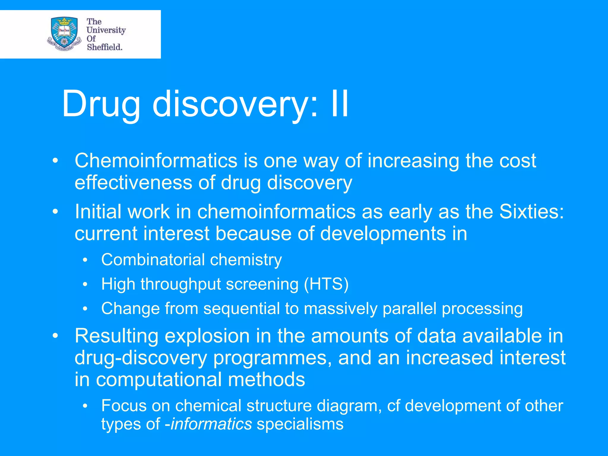 Chemoinformatics and information management