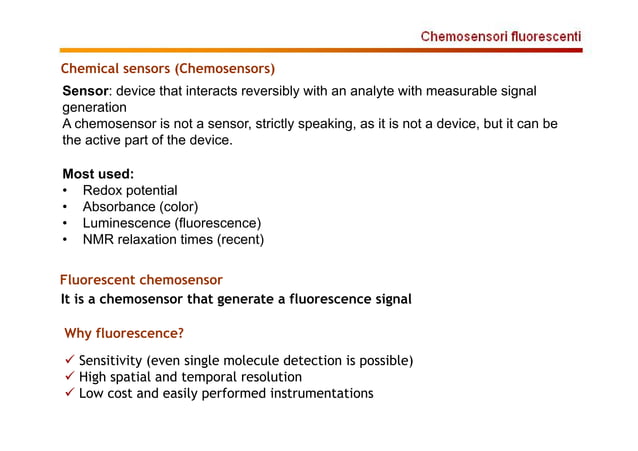 Chemo Sensor Ppt PPT
