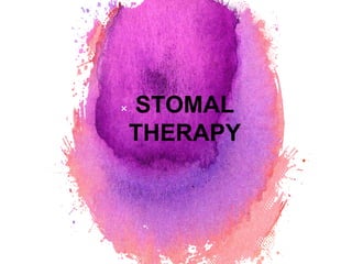 × STOMAL
THERAPY
 