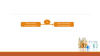 Deoxyuridine
monophosphate
Deoxy thymidine
monophosphate
TS
 