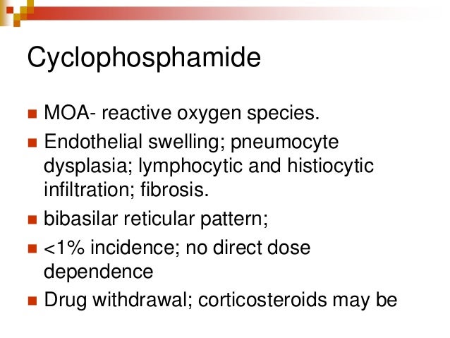 Cyclophosphamide toxicity is related to direct endothelial Cyclophosphamide toxicity is related to direct endothelial