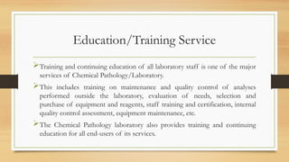 CHEM PATH 1; Introduction to Chemical Pathology and Laboratory Medicine ...
