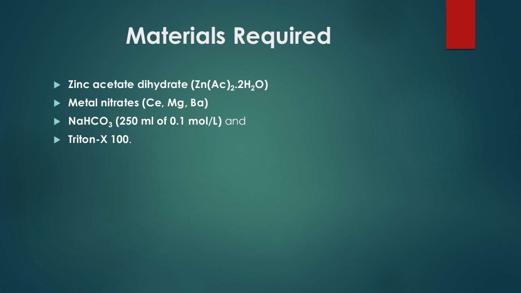 magnesium doped zinc oxide nano particle