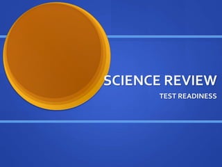 SCIENCE REVIEW
TEST READINESS
 