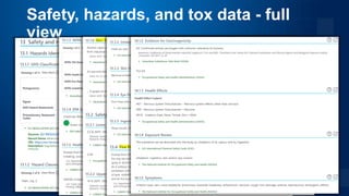 Tox Data Chemical Information for Household Products | PPTX