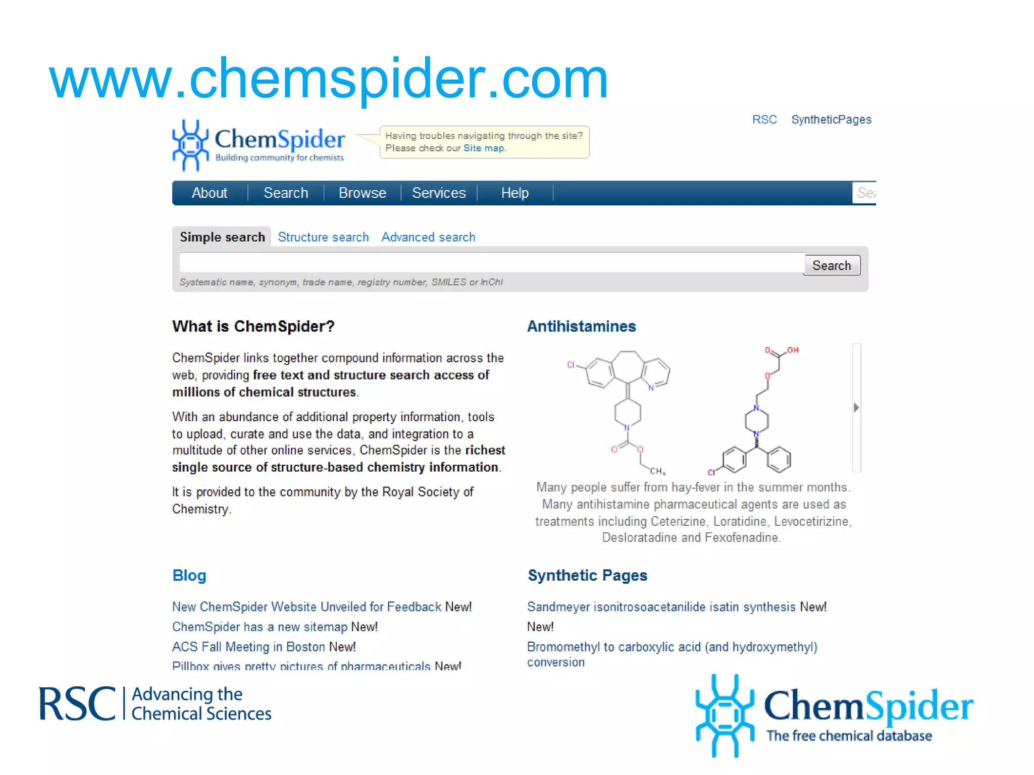 www.chemspider.com 