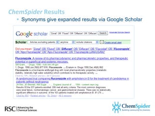 Spider Chems Chem spider introduction spring 2011 | PPT