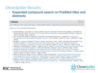 Spider Chems Chem spider introduction spring 2011 | PPT