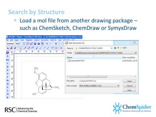 Spider Chems Chem spider introduction spring 2011 | PPT