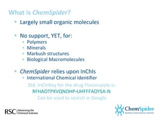 Spider Chems Chem spider introduction spring 2011 | PPT