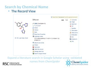 Spider Chems Chem spider introduction spring 2011 | PPT