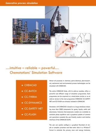 Simulador de processos CHEMCAD | PDF