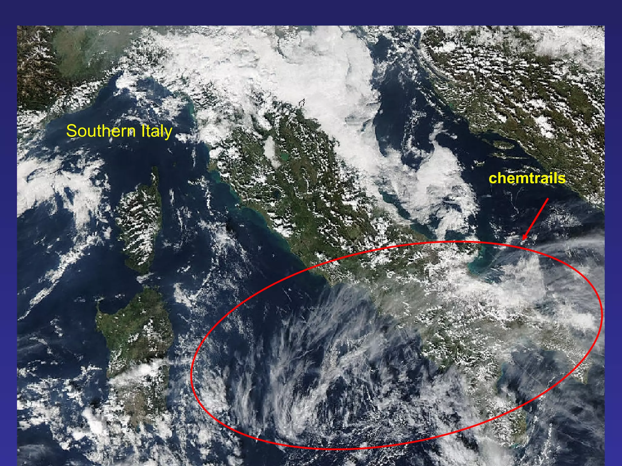 chemtrails Southern Italy 