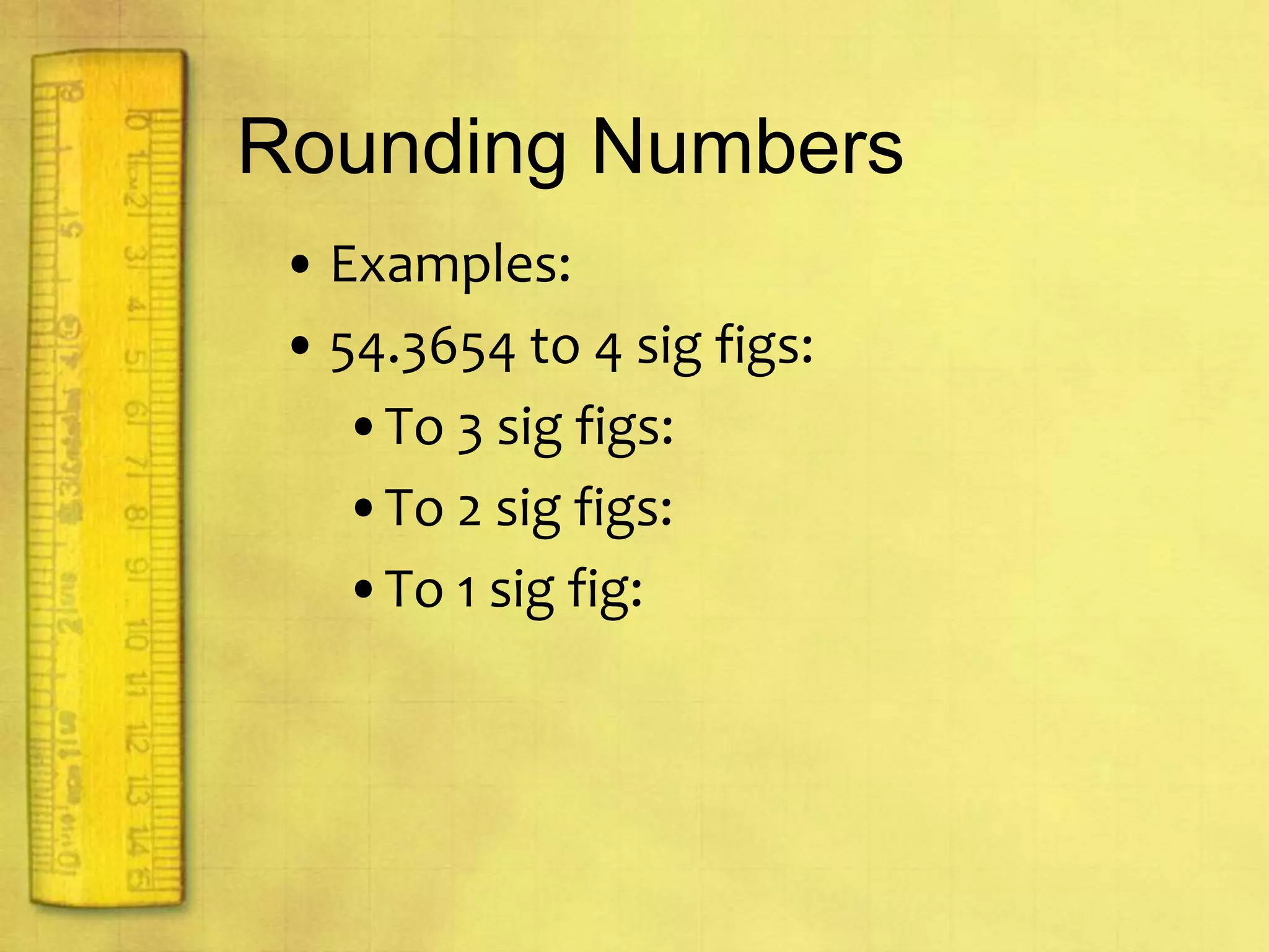 Significant FiguresRules for Significant DigitsNonzero digits are always significant.Zeroes are sometimes significant, and sometimes they are not.Zeroes at the beginning of a number (used just to position the decimal point) are never significant.Zeroes between nonzero digits are always significant.Zeroes at the end of a number that contains a decimal point are always significant.Zeroes at the end of a number that does not contain a decimal point may or may not be significant.Scientific notation is used to clarify these numbers.