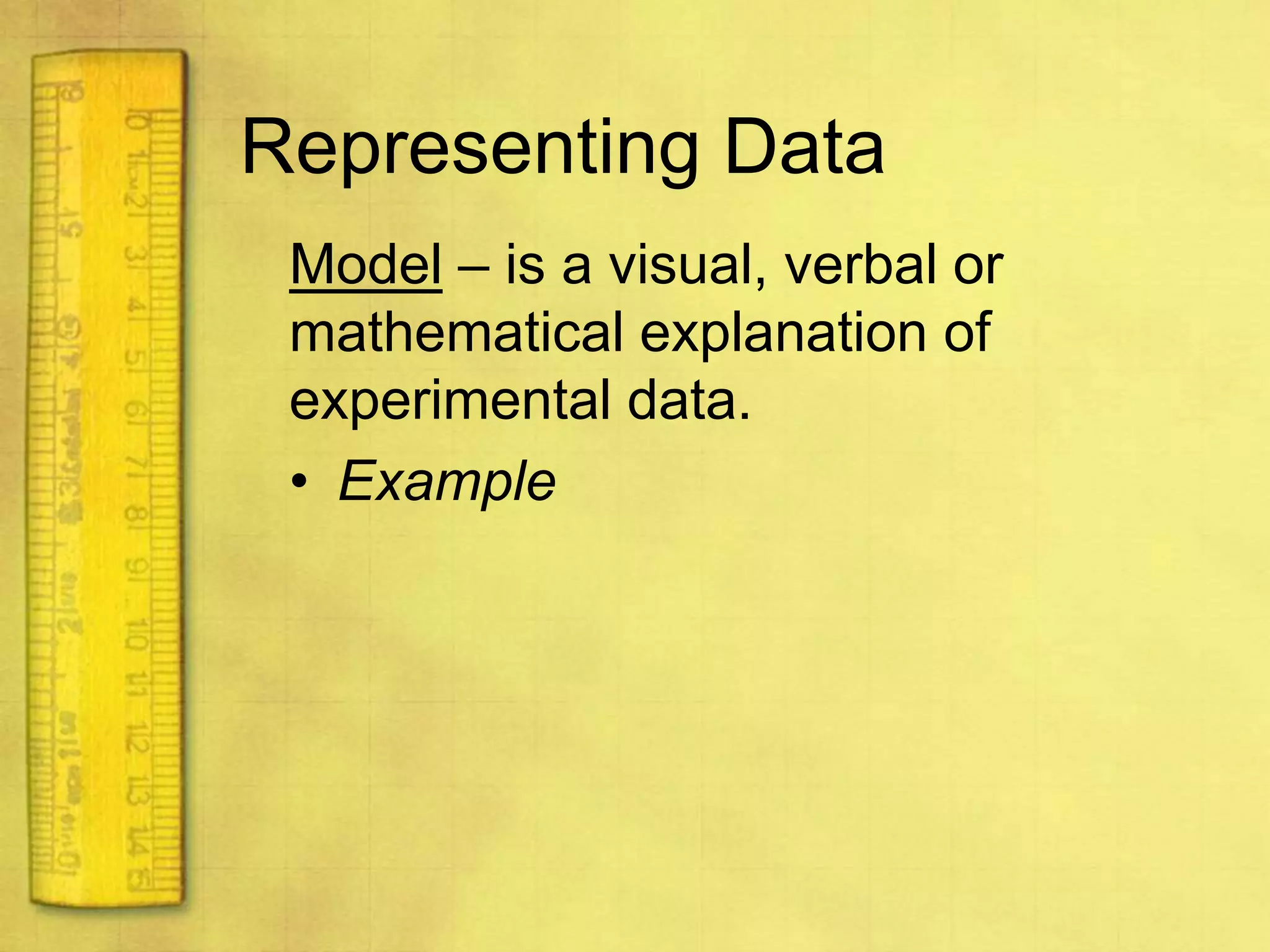Representing DataLinear relationship – variables are proportionally relatedLine of best-fit is a straight line but is not perfectly horizontal or vertical.
