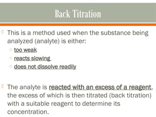 Comprehensive Guide to Analytical Methods and Titration Techniques in ...