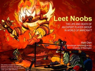 Leet Noobs: The Life and Death of an Expert Player Group in World