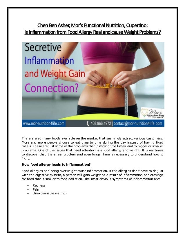 Is Inflammation From Food Allergy Real And Cause Weight Problems