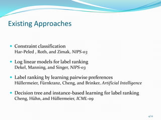 Label Ranking with Partial Abstention using Ensemble Learning | PPT