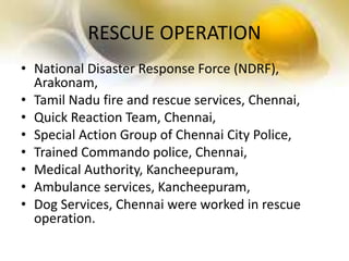 Ndff Rescue Chennai building collapse - case study | PPTX