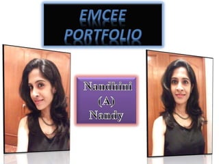 Chennai Emcee | Anchor | Model | Dancer | Singer Nandhini Portfolio