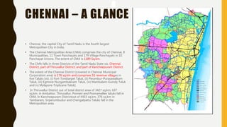 CHENNAI CITY -URBAN SPRAWL | PPTX