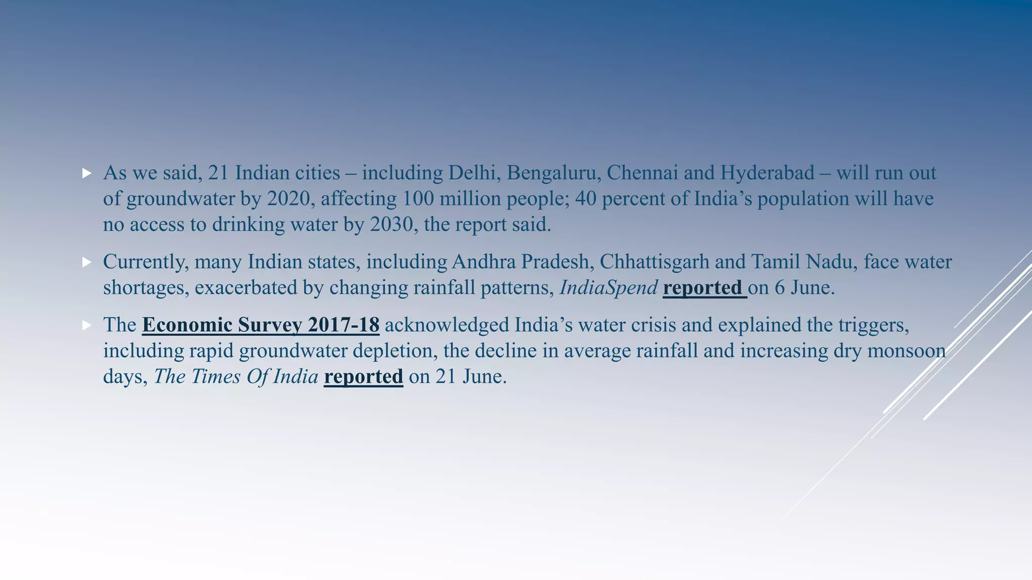 Chennai Water Crisis Pptx
