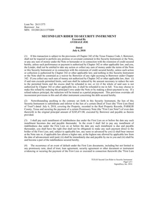 Recorded Security Instrument Cd Chenoa fund-resources-sample closing-package-homeready_7618 | PDF