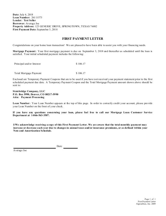 Mortgage Note Template