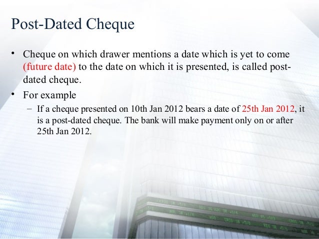Cheque Meaning Crossing And Types