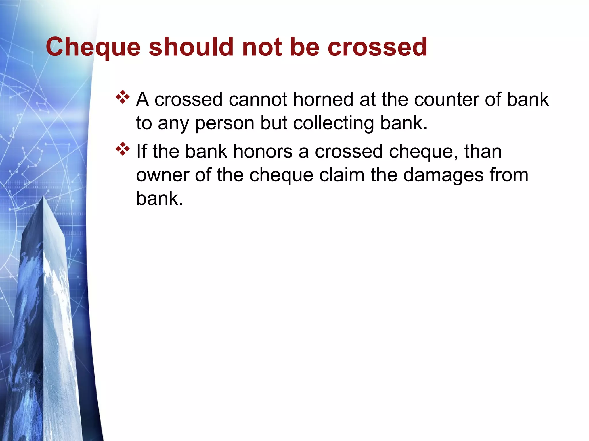 Collect Cheque Cheque payment | PPT