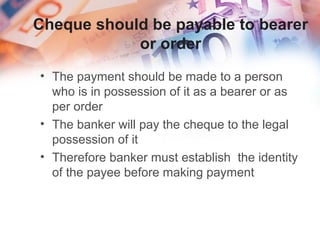 Cheque payment or Encashment of Cheque | PPT