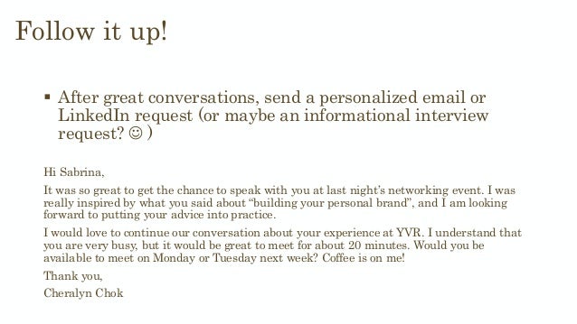 request informational interview