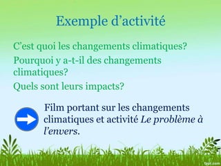 Ce que me donne mon emploiÀ moiAux participants :Aux gens en général