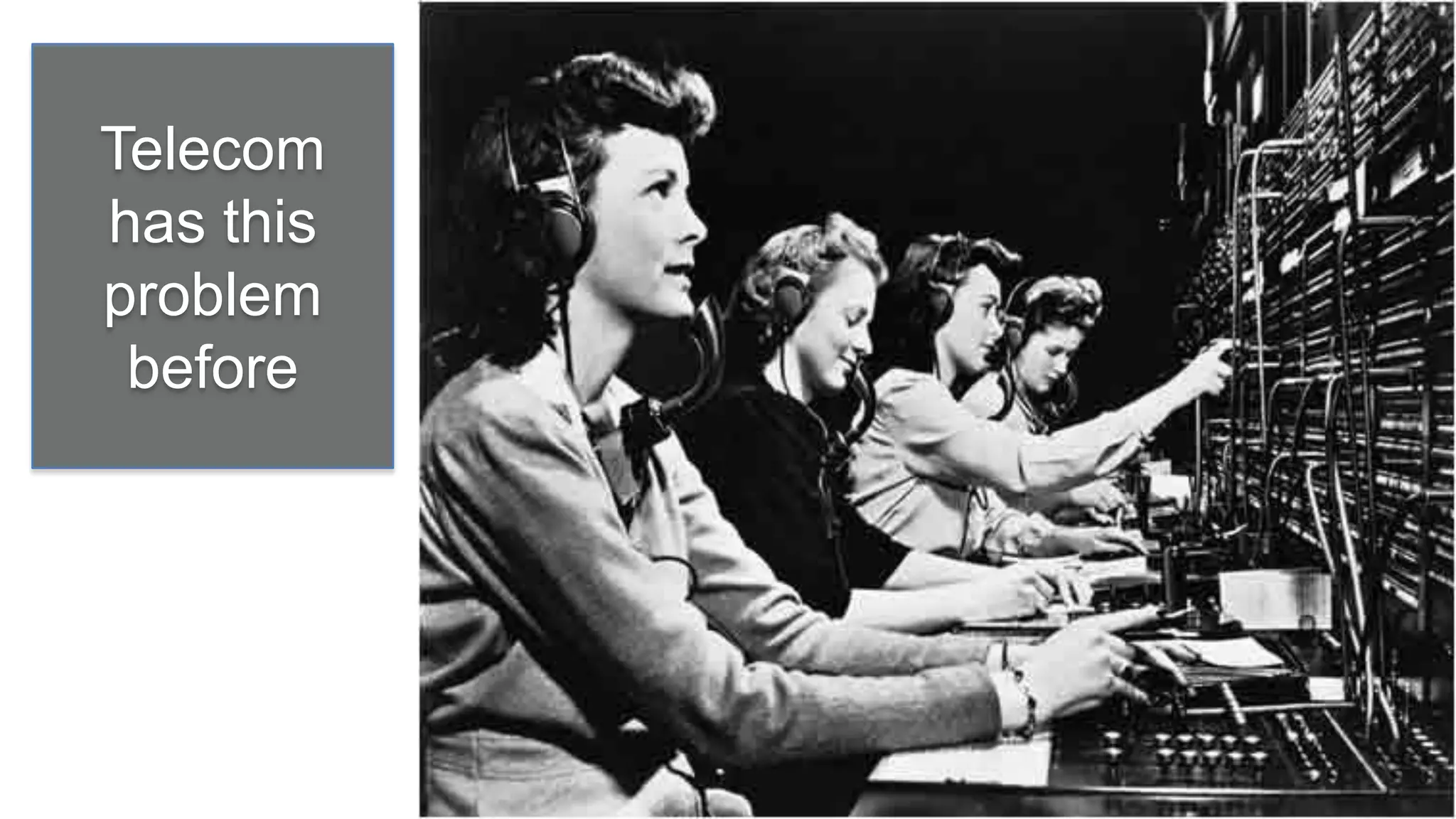 Telecom
has this
problem
 before
 