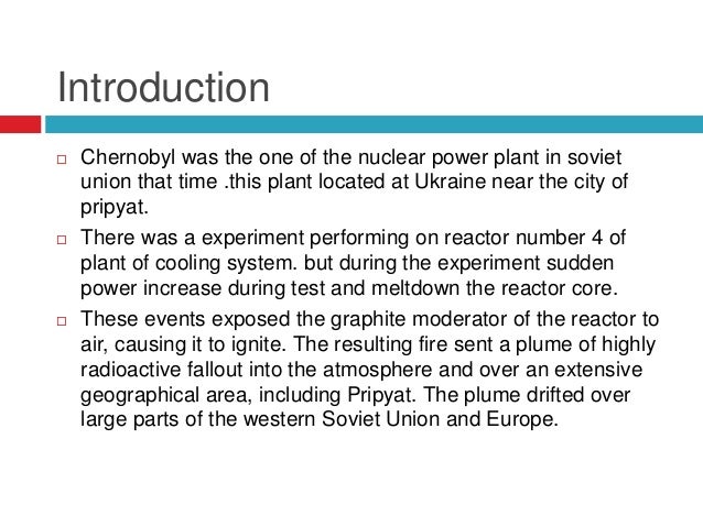 Chernobyl Disaster And Radioactive Waste