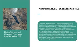 chernobyl disaster that created chaos and destroyed so many lives | PPTX