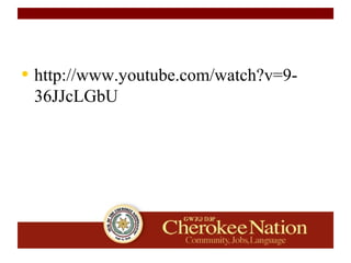 • http://www.youtube.com/watch?v=9-
36JJcLGbU
 