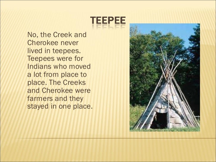 Cherokee and Creek Homes